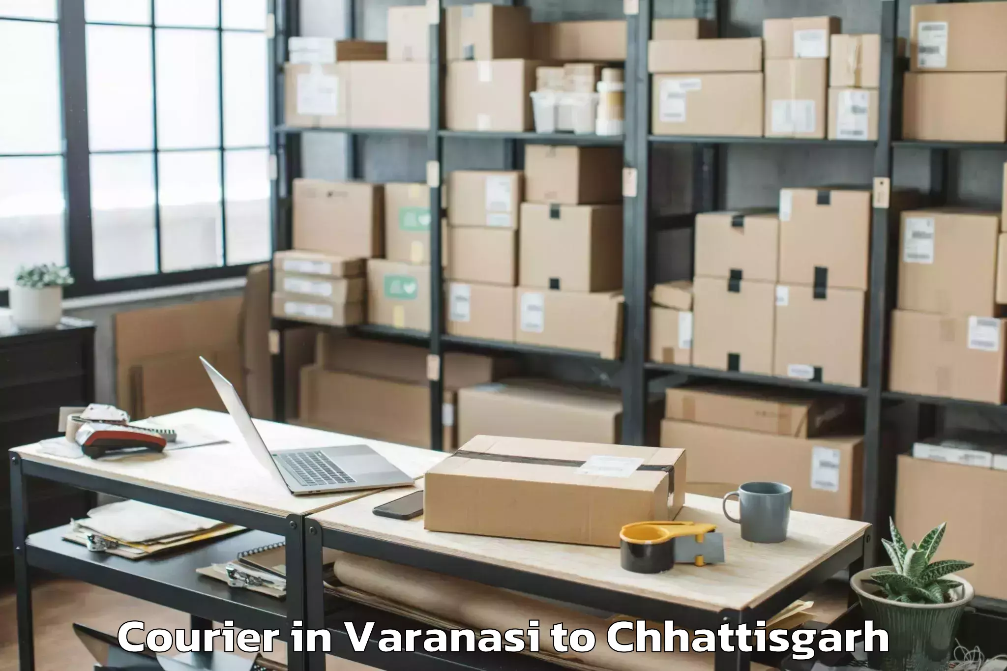 Top Varanasi to Sarangarh Courier Available